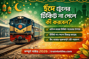 ঈদে ট্রেনের টিকিট না পেলে কী করবেন সম্পূর্ণ গাইড ২০২৬
